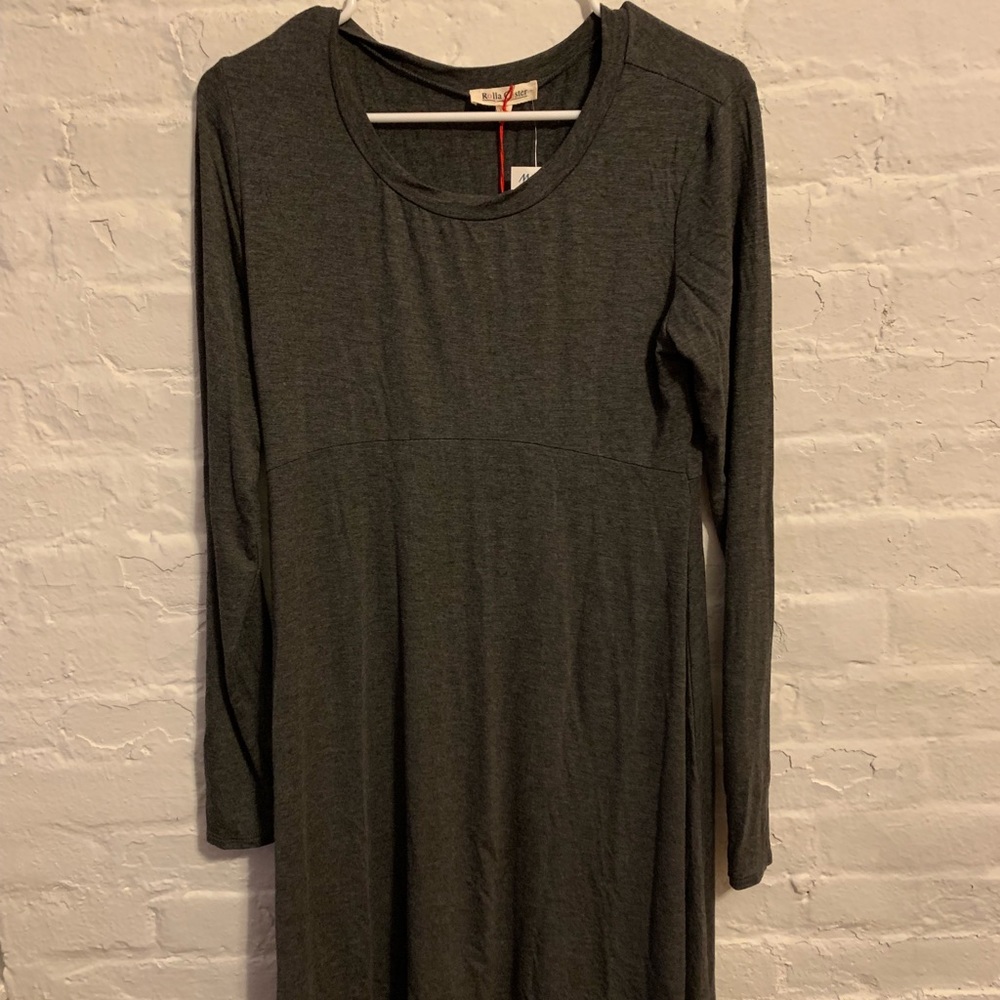 Long Sleeve Gray Foley Dress- NWT